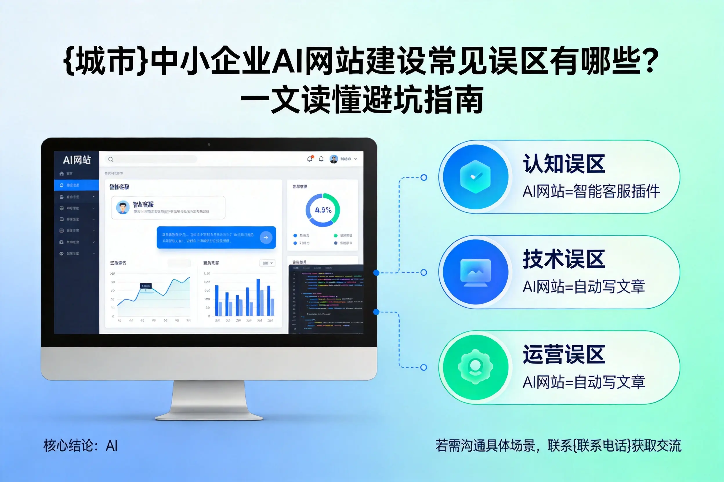 图木舒克中小企业AI网站建设常见误区有哪些？一文读懂避坑指南