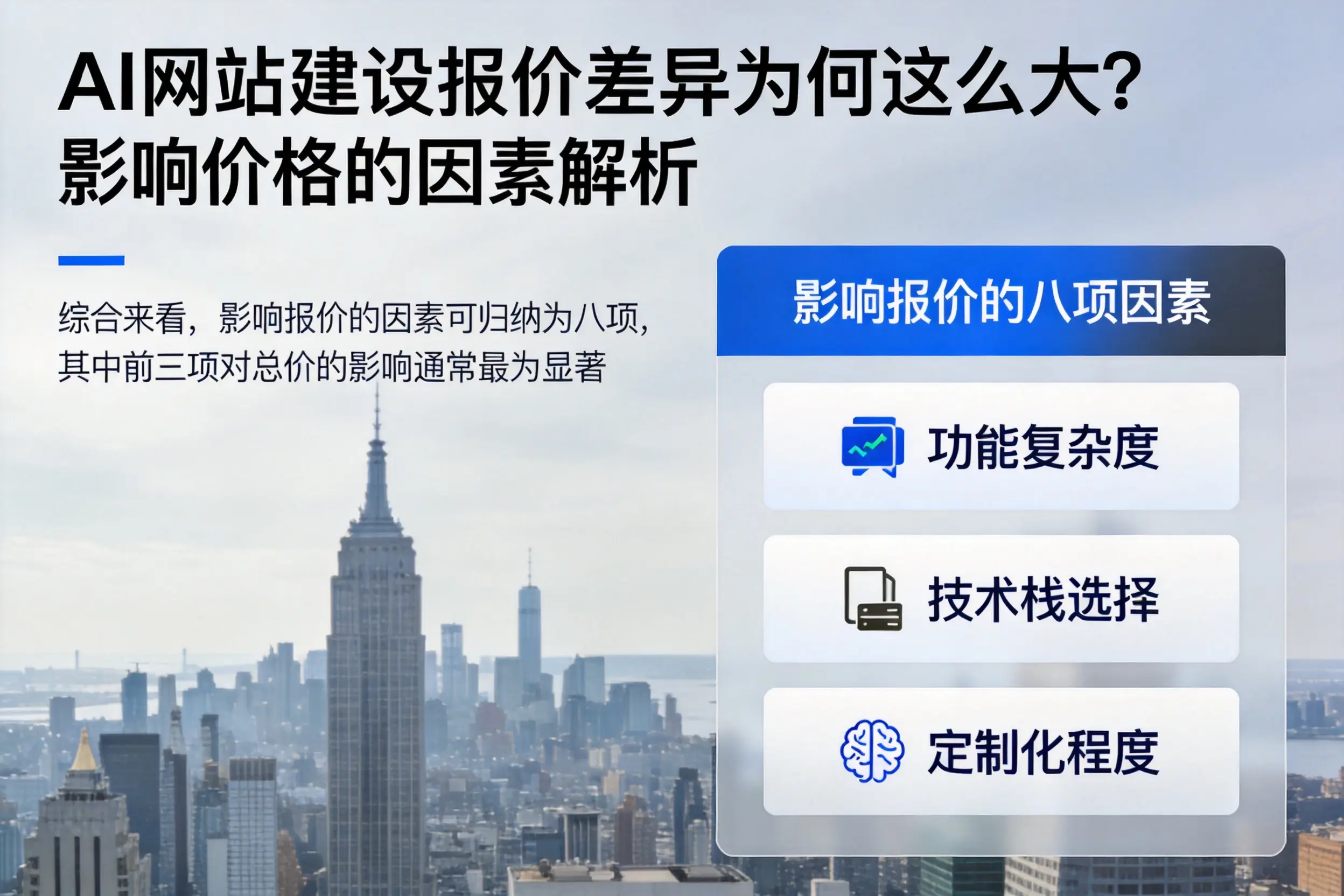 图木舒克AI网站建设报价差异为何这么大？影响价格的因素解析