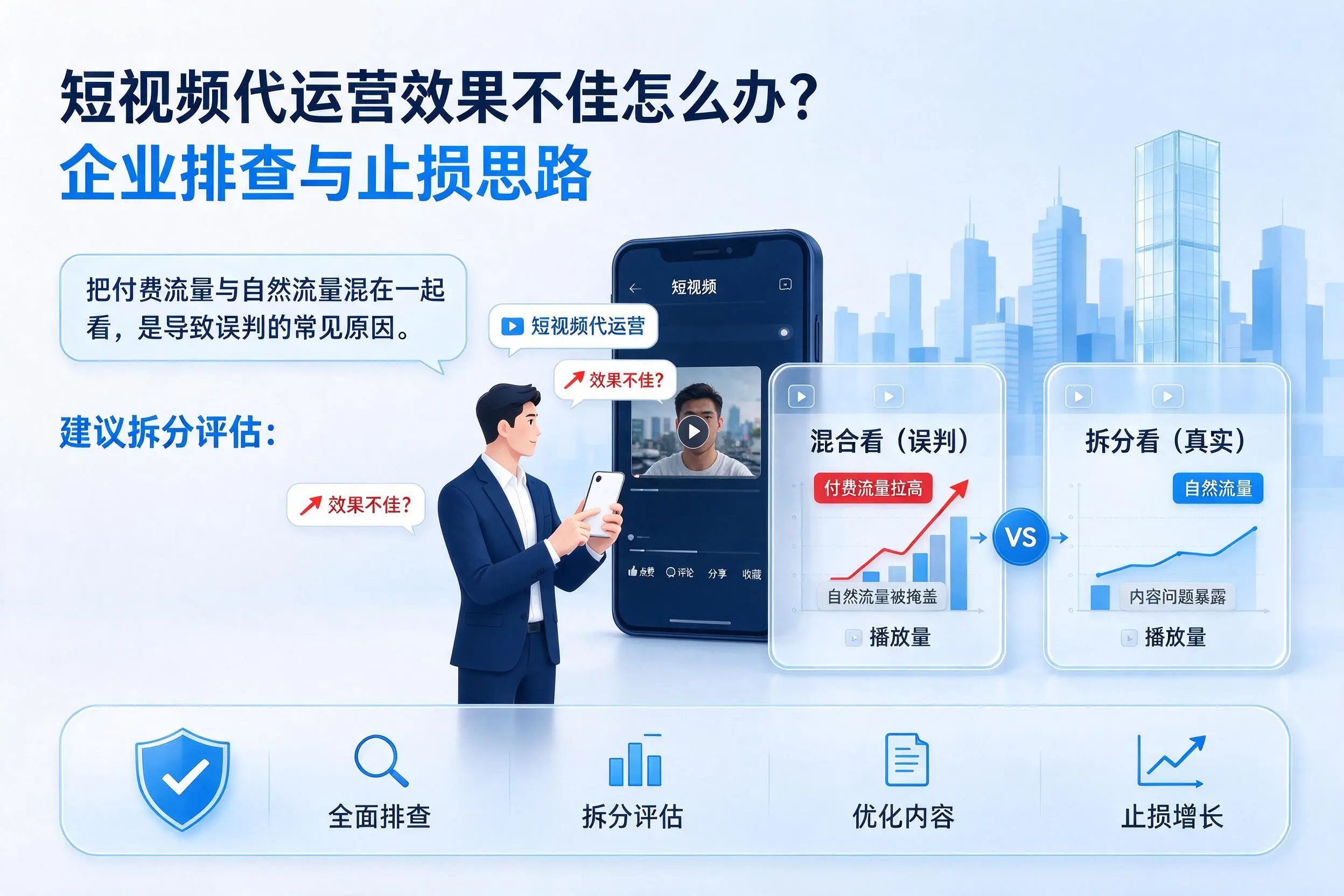 短视频代运营效果不佳怎么办？图木舒克企业排查与止损思路