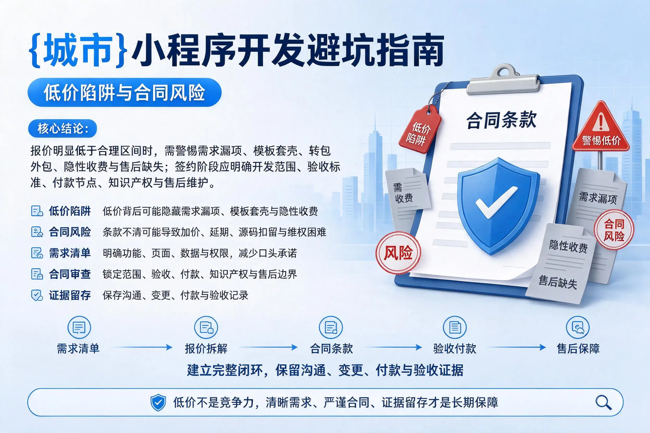 图木舒克小程序开发避坑指南:低价陷阱与合同风险