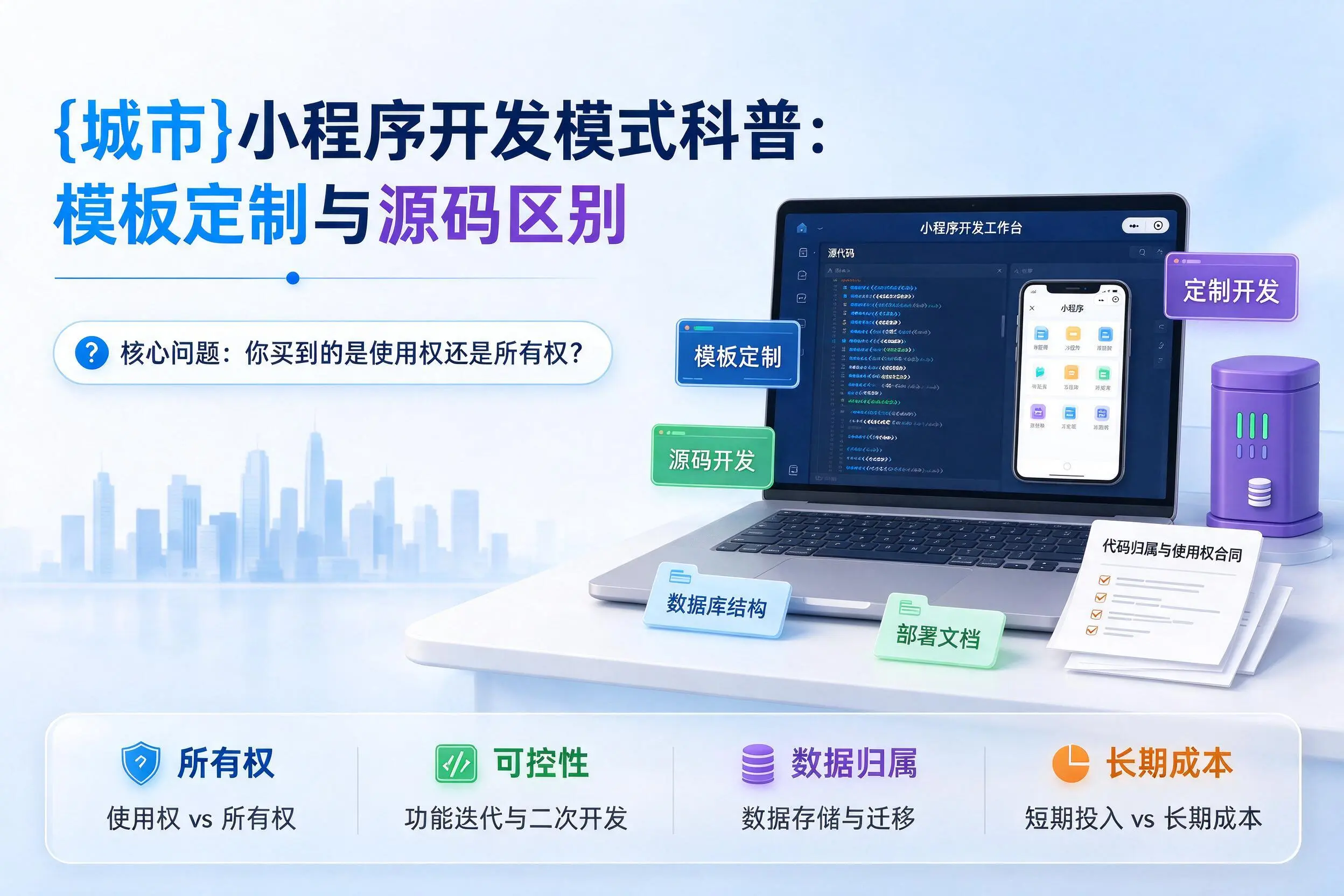 图木舒克小程序开发模式科普：模板定制与源码区别