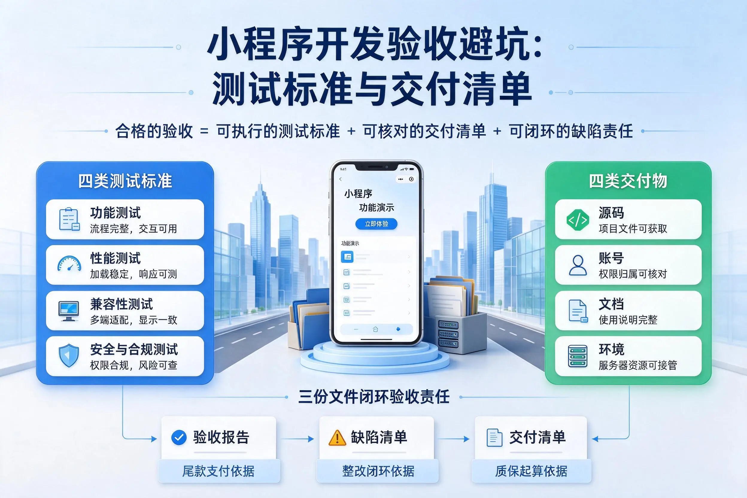 图木舒克小程序开发验收避坑:测试标准与交付清单
