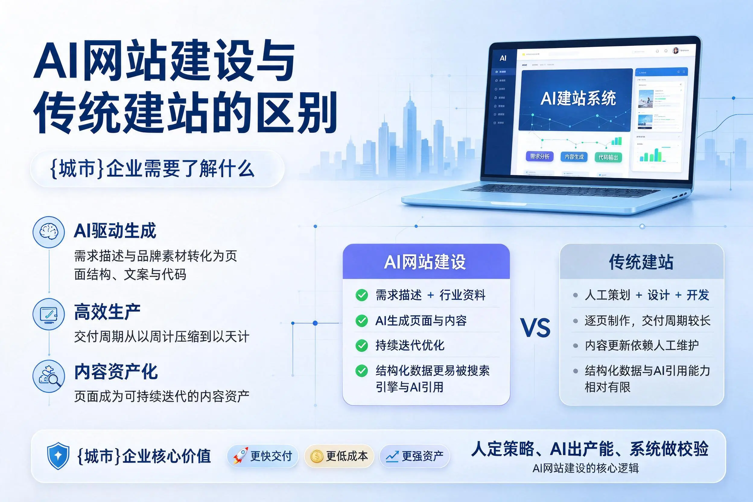 AI网站建设与传统建站的区别，图木舒克企业需要了解什么