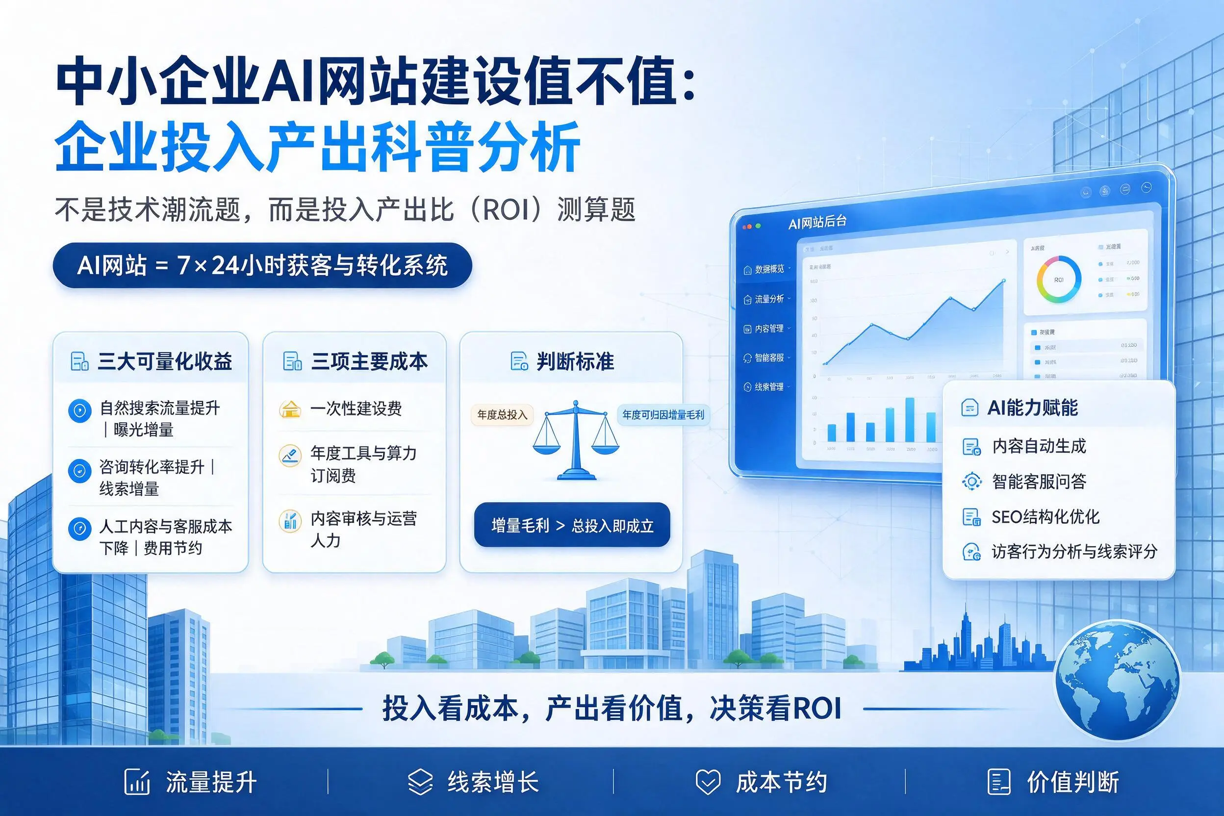 中小企业AI网站建设值不值：图木舒克企业投入产出科普分析