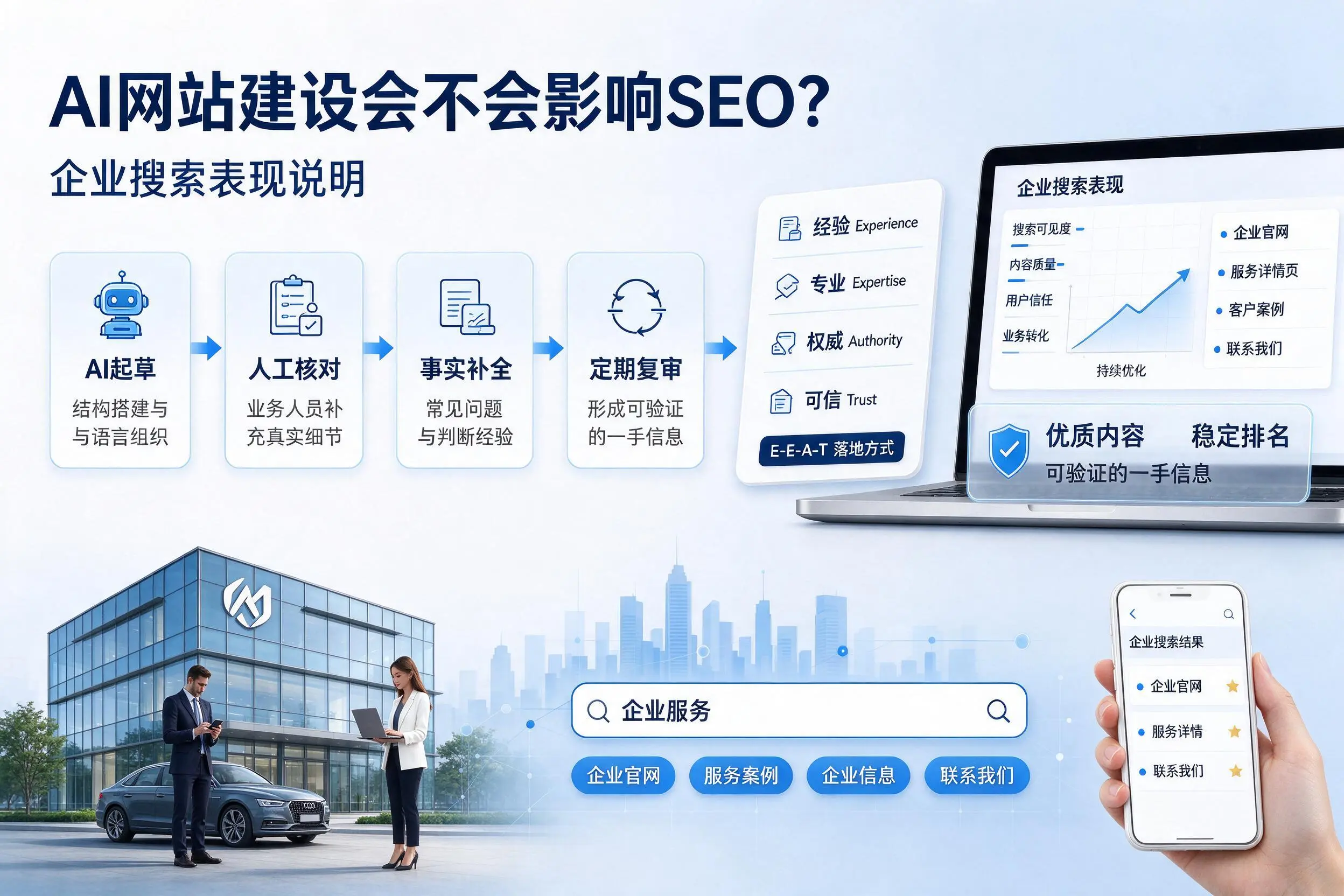 AI网站建设会不会影响SEO?图木舒克企业搜索表现说明