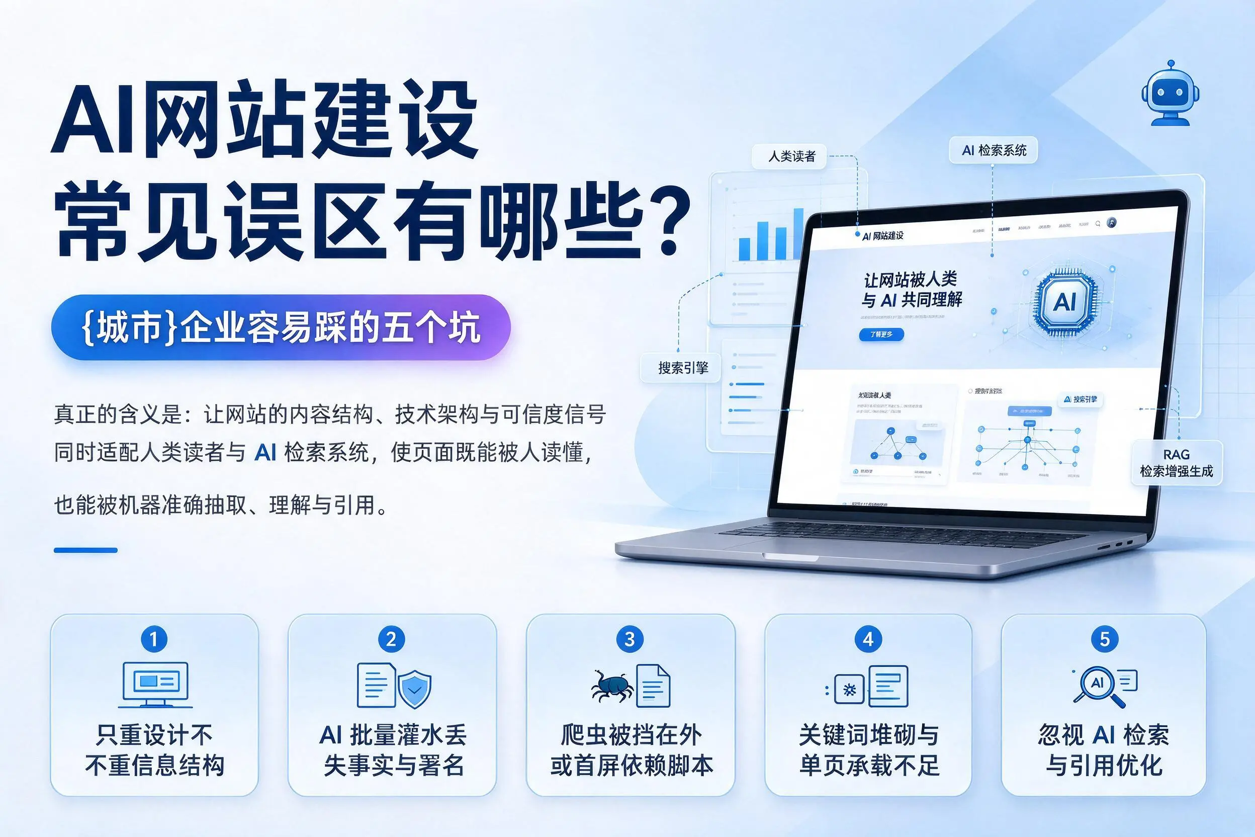 AI网站建设常见误区有哪些？图木舒克企业容易踩的五个坑