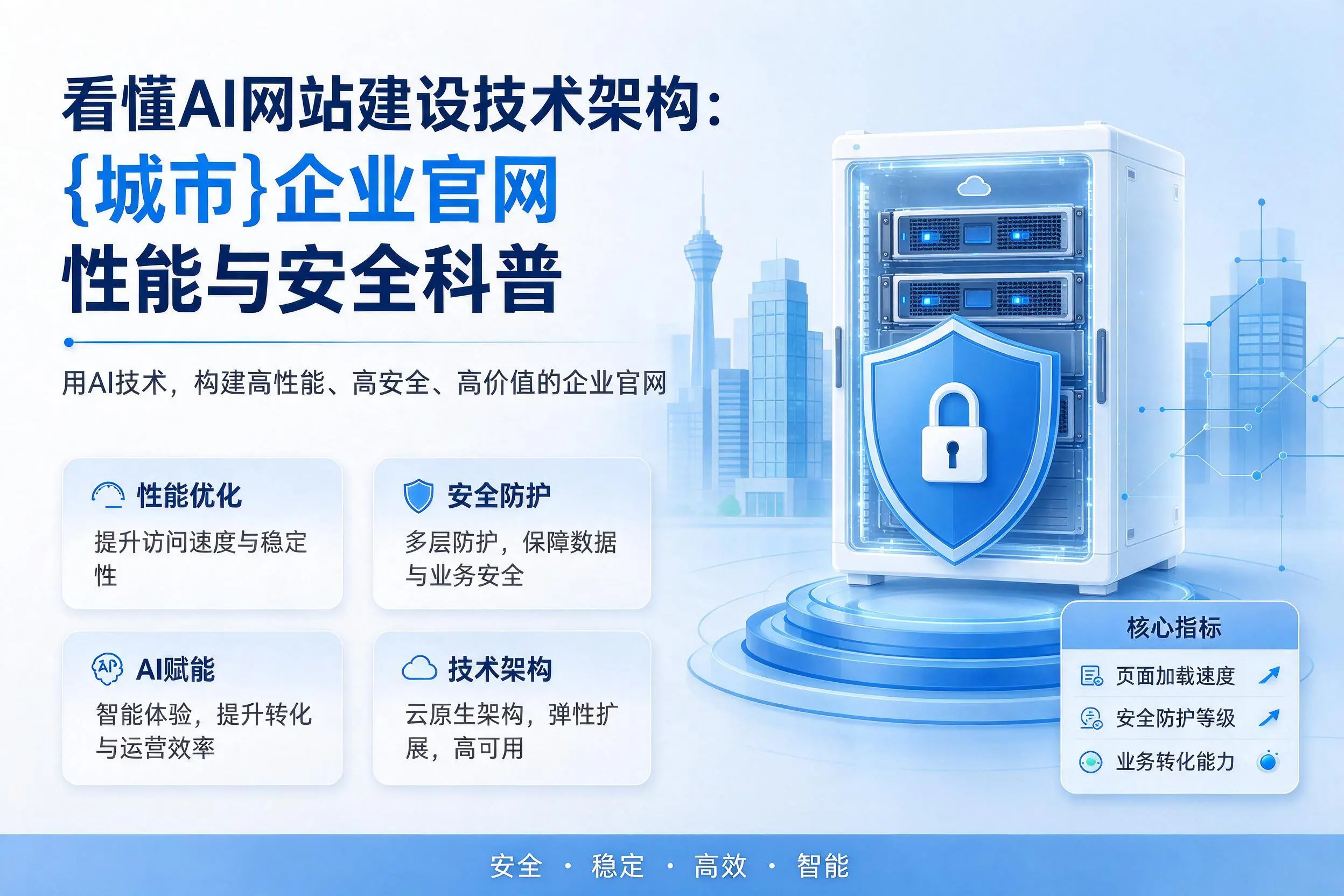 看懂AI网站建设技术架构:图木舒克企业官网性能与安全科普