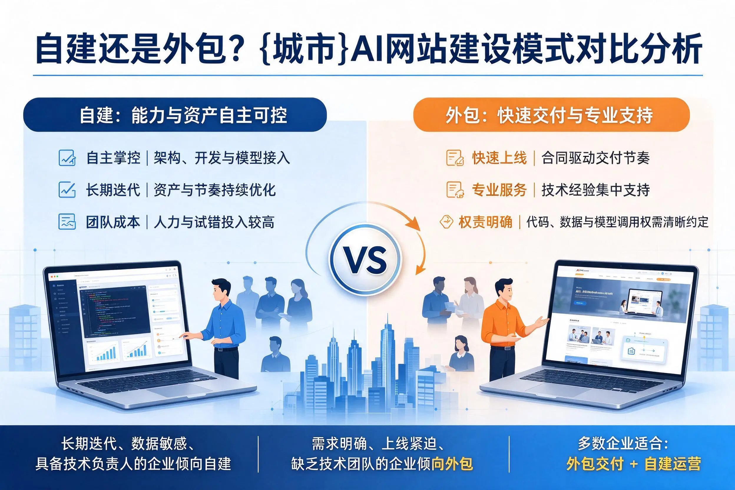 自建还是外包?图木舒克AI网站建设模式对比分析