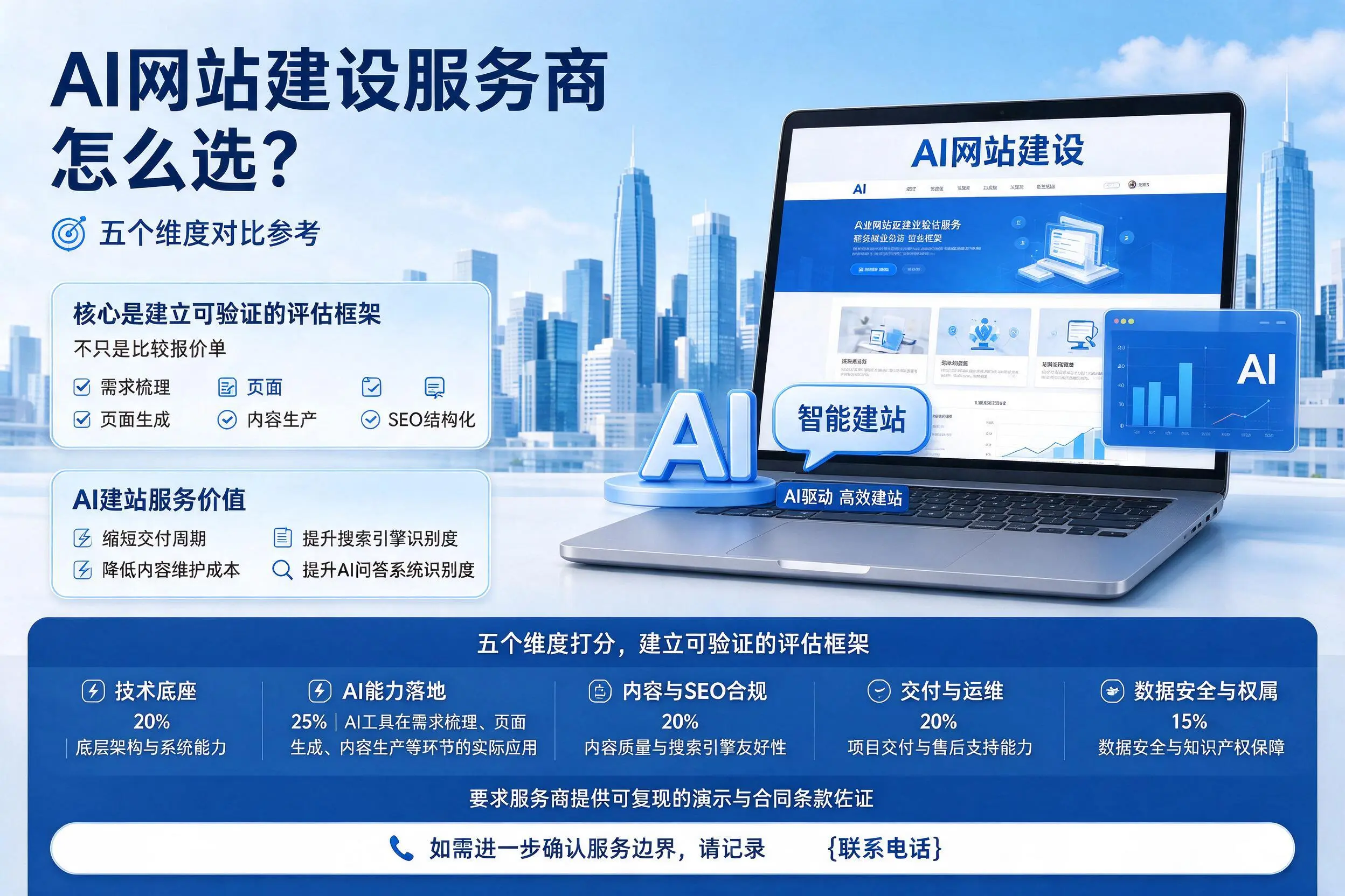 图木舒克AI网站建设服务商怎么选？五个维度对比参考