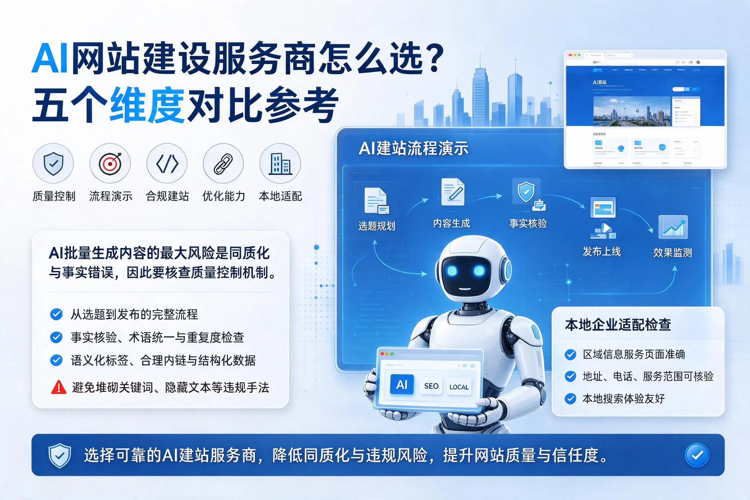 图木舒克AI网站建设服务商怎么选？五个维度对比参考